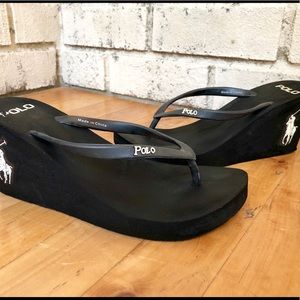 Polo Black Flip Flops